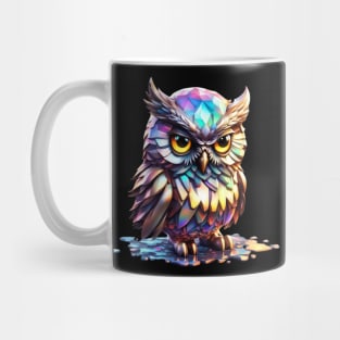 Magical Holographic Owls: Snowflake Mug